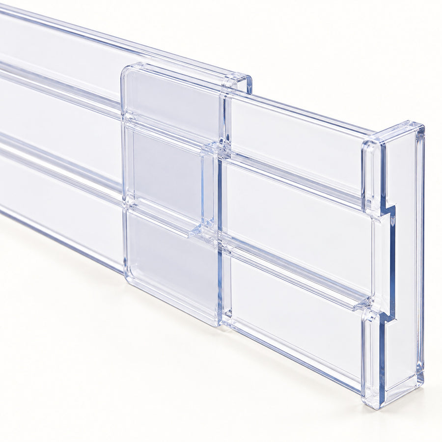 Clear Expandable Drawer Divider Set