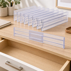 Clear Expandable Drawer Divider Set — lifestyle