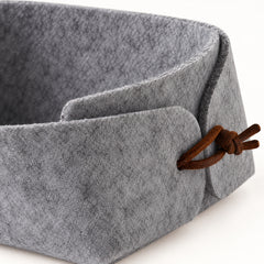Felt Desk Storage Basket — close-up