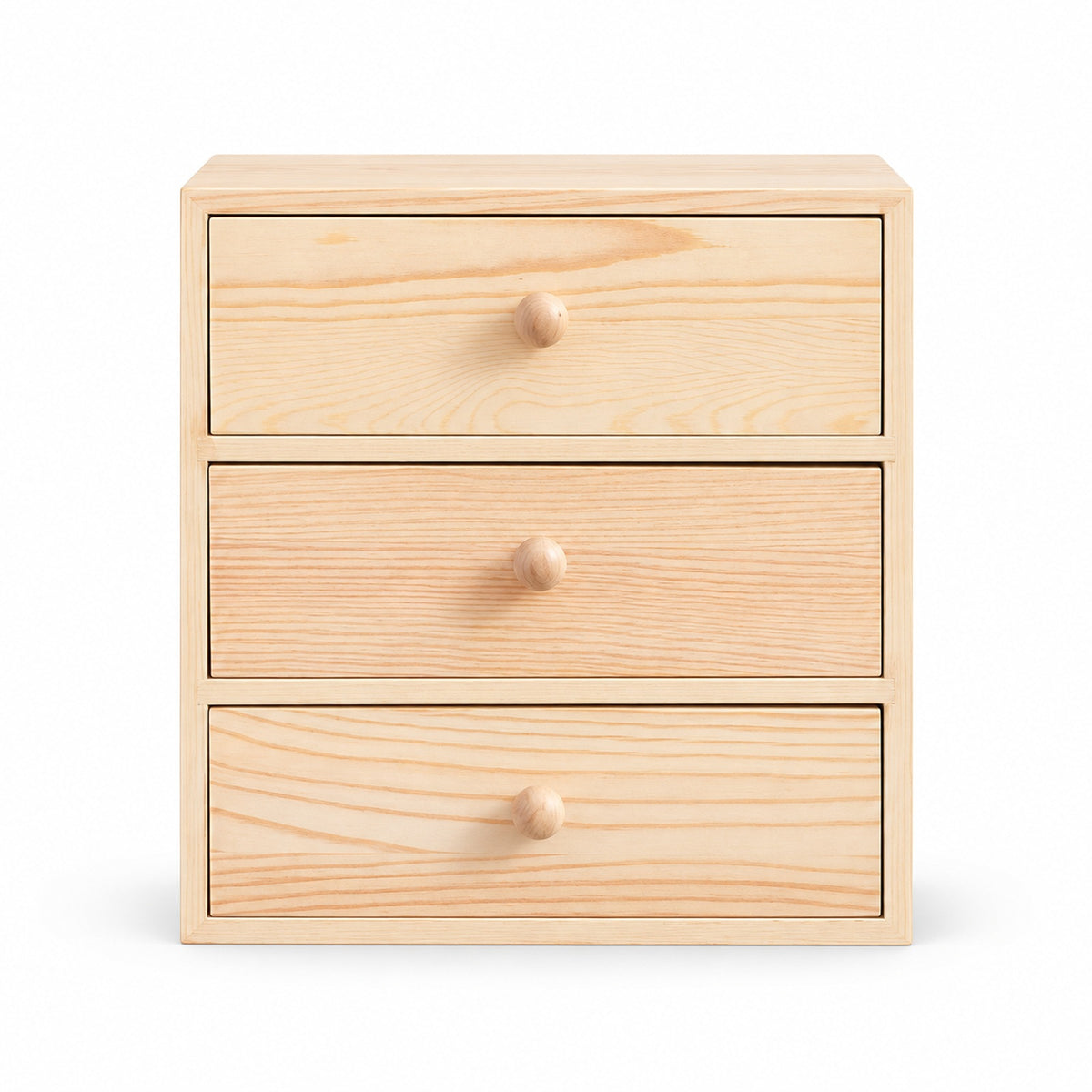 Three-Drawer Wood Desk Organizer — main