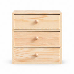 Three-Drawer Wood Desk Organizer — main