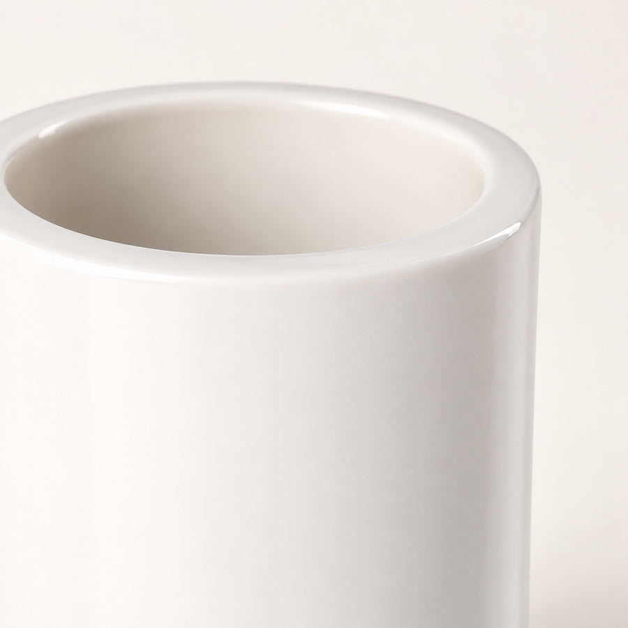 White Ceramic Pen Cup